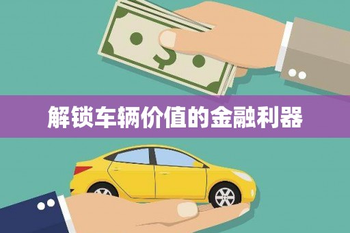 新营解锁车辆价值的金融利器