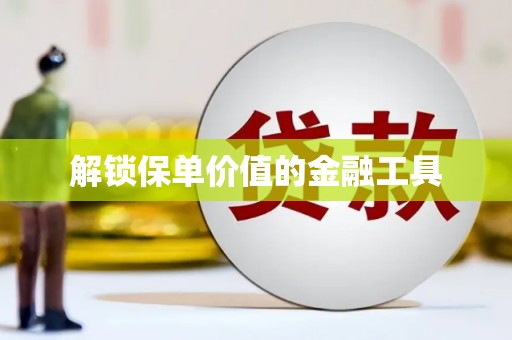 新营解锁保单价值的金融工具