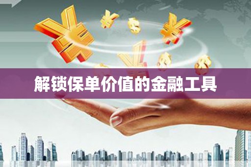 新营解锁保单价值的金融工具