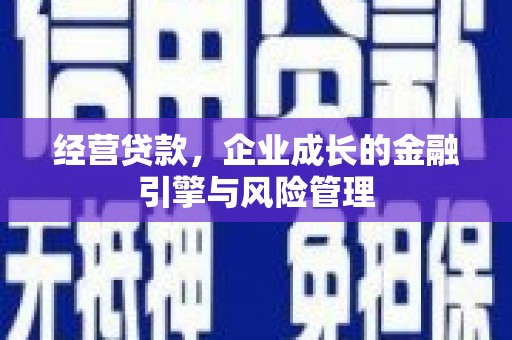 新营经营贷款，企业成长的金融引擎与风险管理