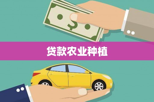 新营贷款农业种植