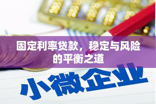 新营固定利率贷款，稳定与风险的平衡之道